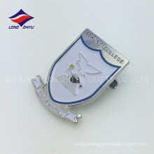 Wholesale metal shield safety pin college badges